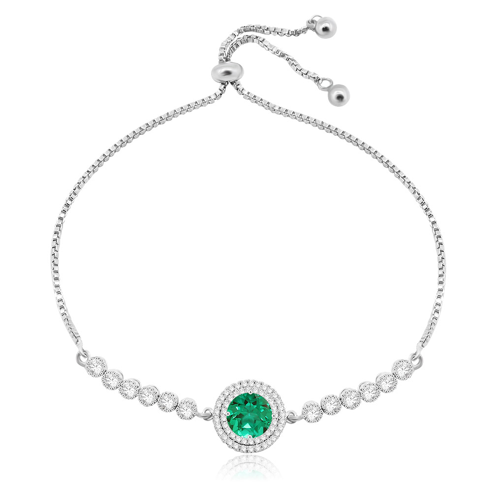 Wholesale Mint Opal Tennis Adjustable Bracelet